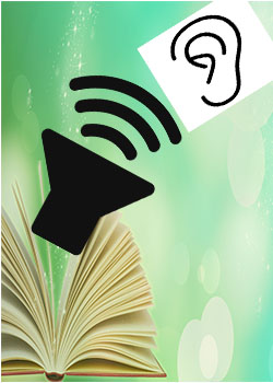 book with speaker and an ear for text to speech